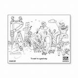 Patience Coloring Page For Kids Pages sketch template