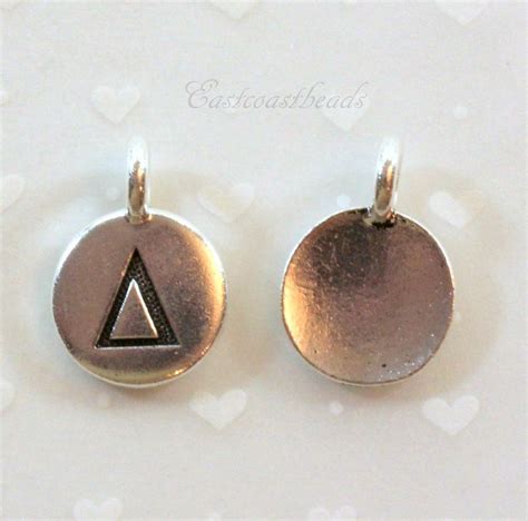 Greek Letter Charms DELTA Symbols Tierracast Jewelry - Etsy