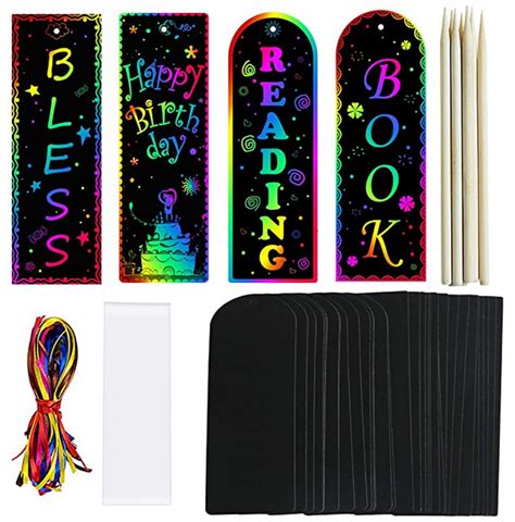 Scratch Art Bookmarks - A Thrifty Mom