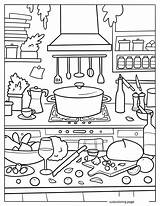Kitchen Coloring Pages22  Free Printable coloring pages Cute sketch template