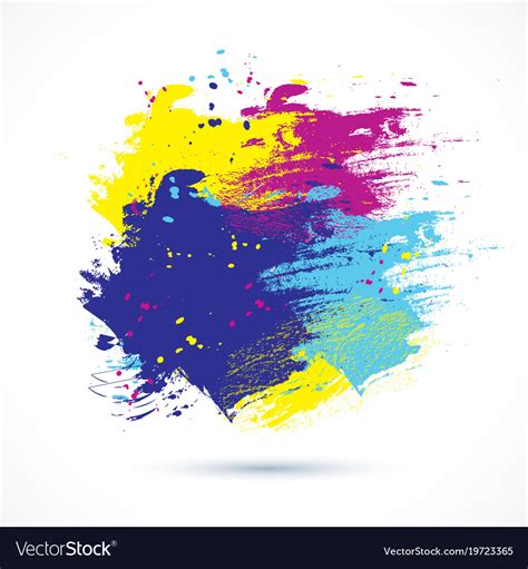 Color-creative-brushes Royalty Free Vector Image