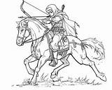 Historical Archers Coloring Pages sketch template