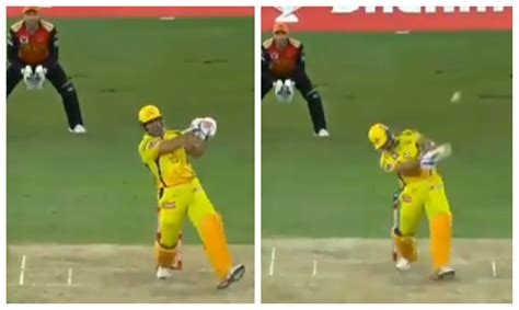 IPL 2020: WATCH – MS Dhoni shows his brutal power, smashes 102m long six off T Natarajan