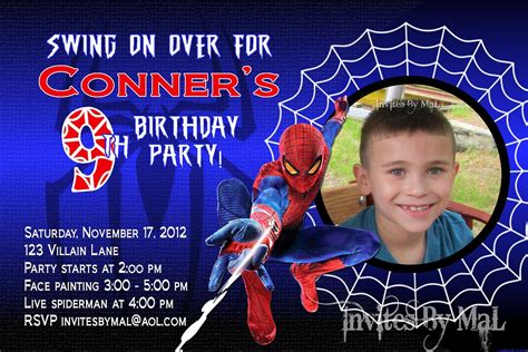 Free Invitation Spiderman