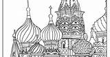 St Basil Cathedral Coloring Pages Sketch Page sketch template