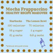 Healthy Starbucks Mocha Frappuccino - The Lemon Bowl®