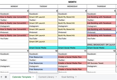 How to Create a Social Media Calendar: A Template for Marketers : Social Media Examiner