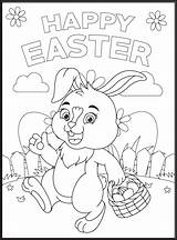 Happy Easter Coloring Pages sketch template