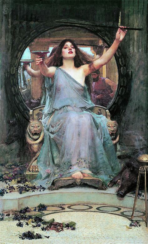 Circe Offering the Cup to Odysseus - Digital Remastered Edition Painting by John William ...