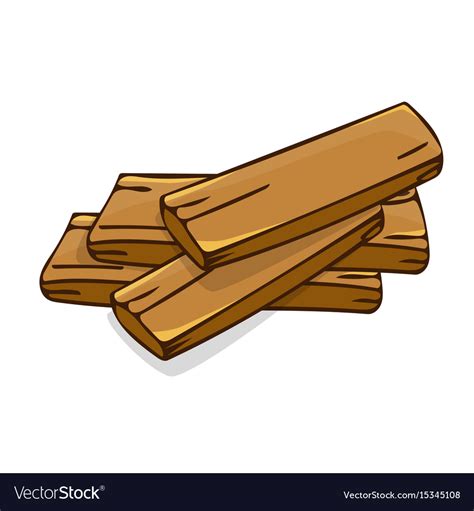 Wood planks isolated Royalty Free Vector Image