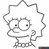 Easy Lisa Simpson Drawing Coloring Page  Guides sketch template