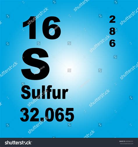 Sulfur Periodic Table Elements 스톡 일러스트 600984161 | Shutterstock