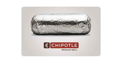 Chipotle: $5 for $10 Gift Card