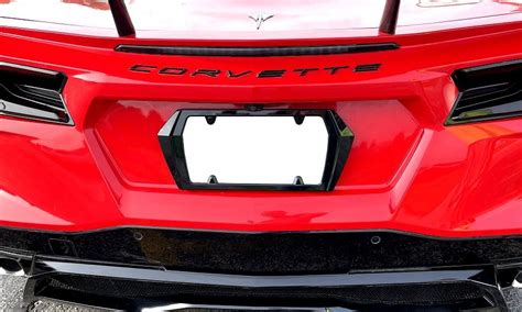 2020-2022 c8 corvette painted rear license plate frame - CorvetteForum ...