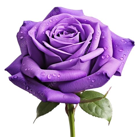 Purple Rose Flower Element, Rose, Cut Out, Single Flower PNG Transparent Image and Clipart for ...