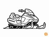 Snowmobile Coloring Page For Kids  Free Printable Pages sketch template
