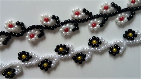 Floral bracelet tutorial. Easy beading pattern for beginners | Beaded ...