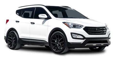 Hyundai Santa Fe White Car