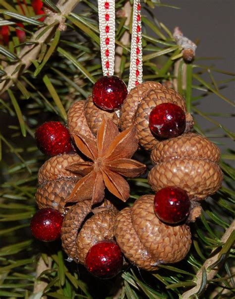 Acorn Ornament | Acorn crafts, Natural christmas, Christmas ornaments
