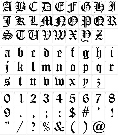 Old English Font Svg Png Old English Alphabet Clipart Etsy Images ...