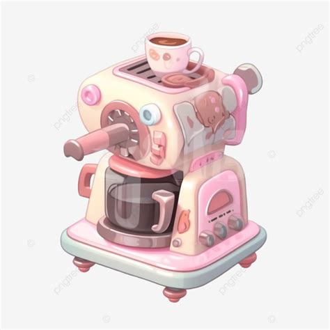 Coffee Machine 3d Illustration Rendering, Coffee, Drink, Cafe PNG Transparent Image and Clipart ...