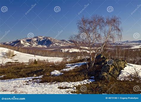 Last Snow at South Ural Mountains Stock Photo - Image of season, terrain: 4873180