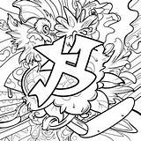 Thrasher Skateboard Logo Coloring Page 38873 30753 sketch template