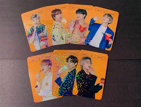 BTS X Mcdonald's Holographic Photocards - Etsy