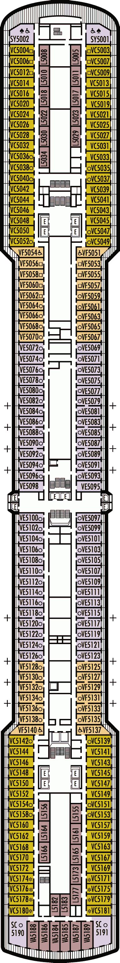 an image of the floor plan for a building with many different sections and colors on it