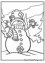 Snowman Coloring Pages Updated 2021 sketch template
