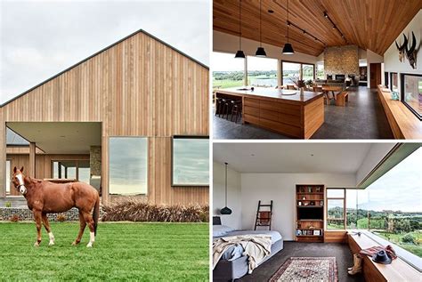 This Rural Home Combines Rustic Interior Elements With Modern Architecture | Modern architecture ...