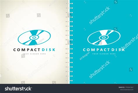 Compact Disk Logo Vector Design Stock Vector (Royalty Free) 1705941967 ...