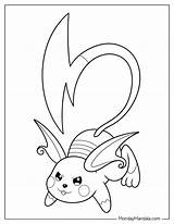 20 Raichu Coloring Pages Free PDF Printables sketch template