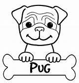 Printable Pug Coloring Pages sketch template