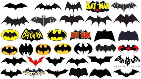 I made a collage showing the rough evolution of the bat symbol. I'm ...