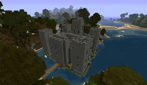 Blue Moat Castle Minecraft Map