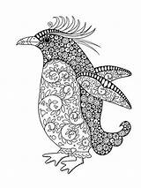 Penguin Mandala Pages Coloring Pages sketch template