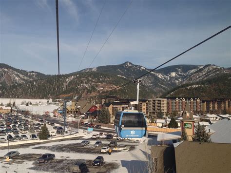 Gondola and Gondola Village Below at Silver Mountain in Kellogg Idaho ...