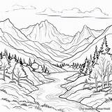 Landscape Coloring Pages For Kids Printable sketch template