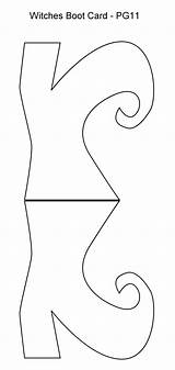 Witch Shoes Pattern sketch template
