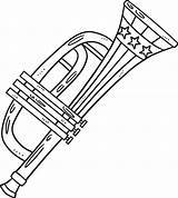 Trumpet Isolated Coloring Page For Kids 20088337 Vector Art At Vecteezy sketch template