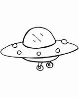 Alien Spaceship Coloring Sheet Pages sketch template