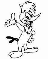 Happy Woody Woodpecker Coloring Page  Free Printable Pages sketch template