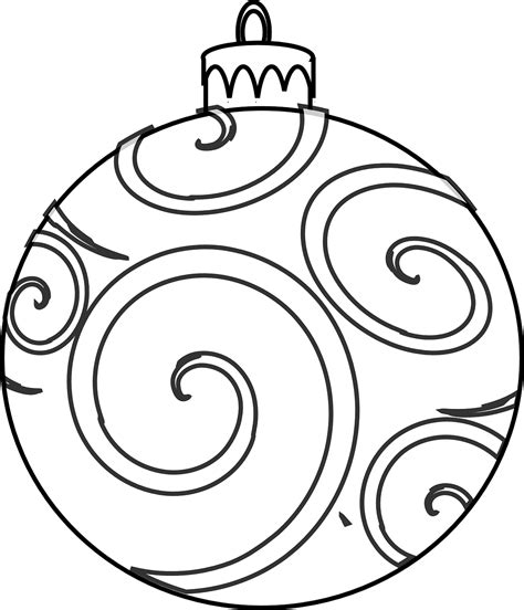 Free Printable Christmas Bauble Colouring Pages | Christmas ornament ...