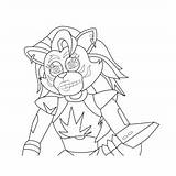 Withered Chica Coloring Pages sketch template