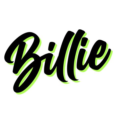 Billie Eilish Font Png