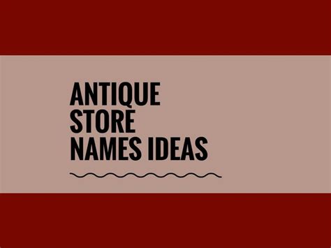 5100+ Business Name Ideas (Examples + Generator) | Store names ideas, Shop name ideas, Vintage ...