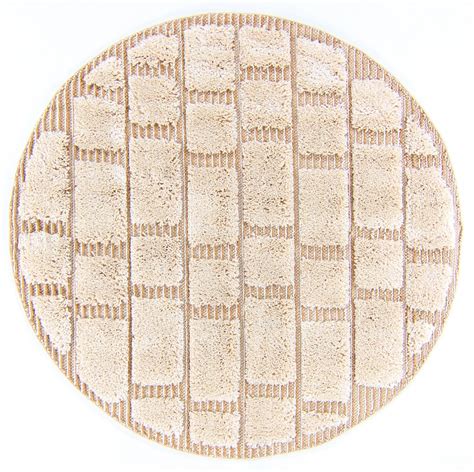 Round rugs - Lousa (beige) - Fluffy rug