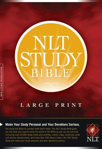 NLT Study Bible Large Print (Red Letter, Hardcover) by Tyndale, Hardcover | Barnes & Noble®