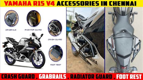 yamaha r15 v4 accessories tamil || Yamaha R15 V4 accessories in Chennai ...